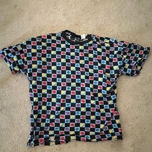 Funky grid floral Versace t shirt